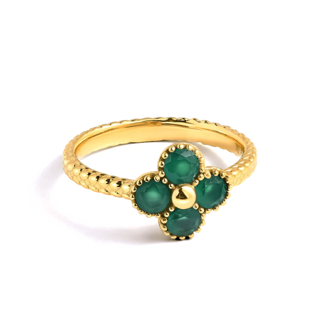 Lucky Green Onyx Ring